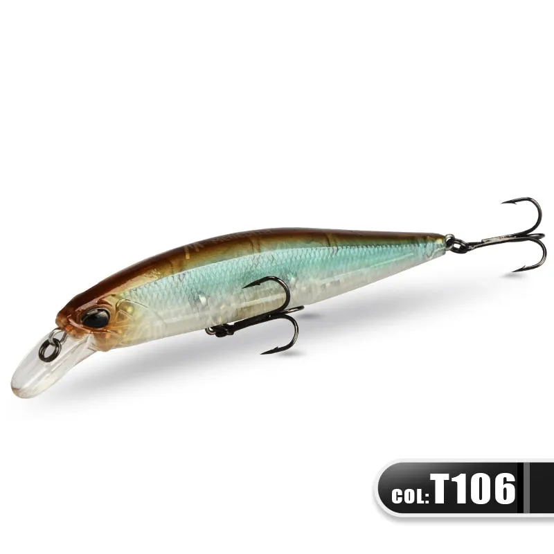 100F 14g  Floating Wobbler Fishing Lure 24Color Minnow Lure Hard Bait Quality Professional Depth0.8-1.0m