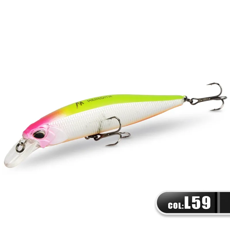 100F 14g  Floating Wobbler Fishing Lure 24Color Minnow Lure Hard Bait Quality Professional Depth0.8-1.0m