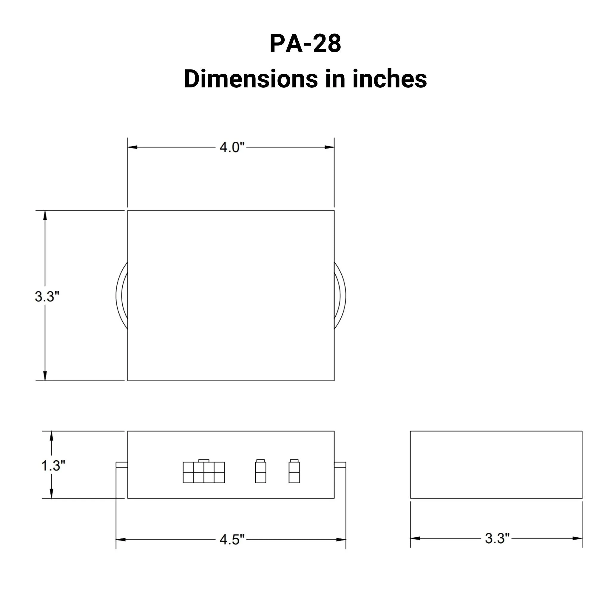 12 VDC Control Box - 2 Channels - 30A - Individual Control - Wireless Remote