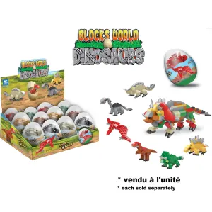 29-34pcs Dinosaurs 6in1 Building Blocks 2.5in Capsule   6 