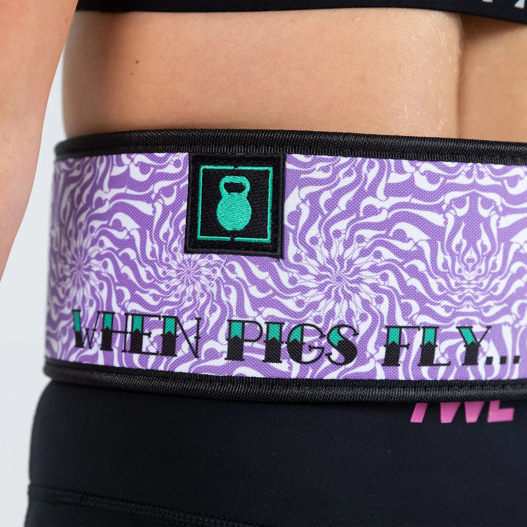 2POOD - 4" Weightlifting Belt - When Pigs Fly by Danielle Brandon