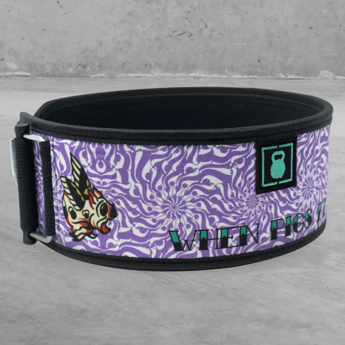 2POOD - 4" Weightlifting Belt - When Pigs Fly by Danielle Brandon