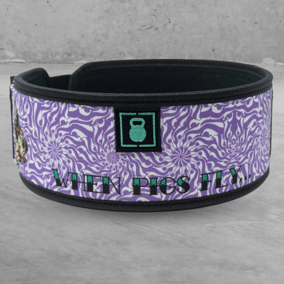 2POOD - 4" Weightlifting Belt - When Pigs Fly by Danielle Brandon