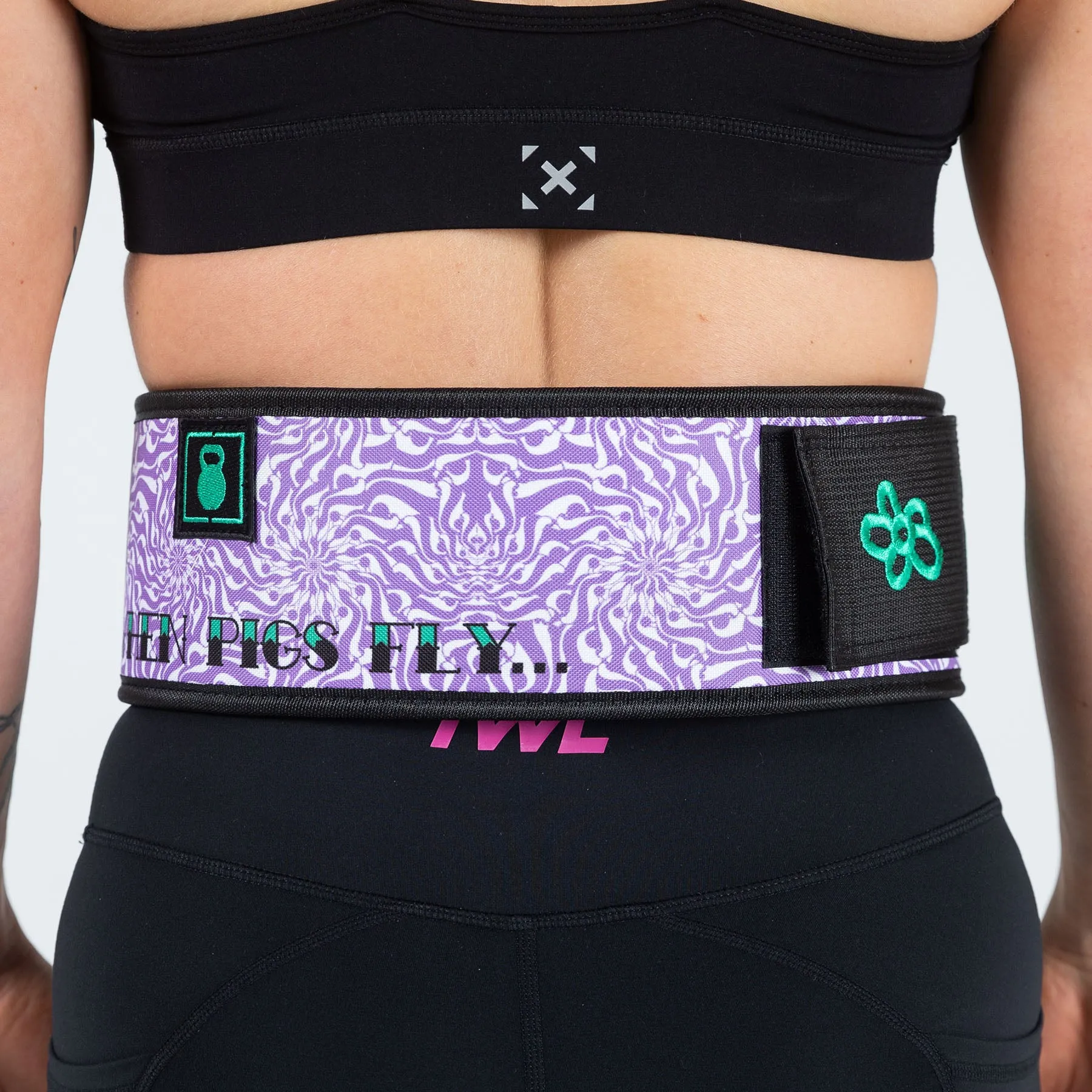 2POOD - 4" Weightlifting Belt - When Pigs Fly by Danielle Brandon