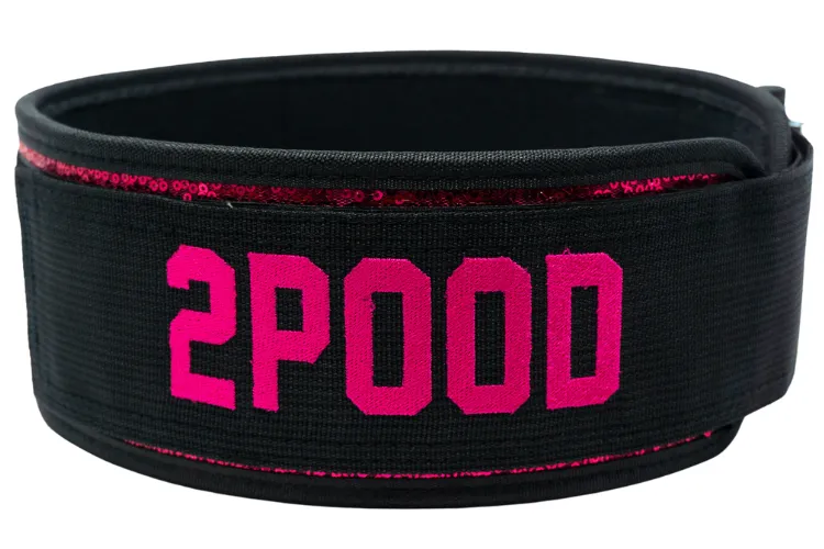 2POOD Bombshell (sparkle) 4" Weightlifting Belt