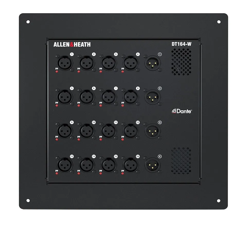 Allen & Heath DT164W 16x4 Dante Wall Box