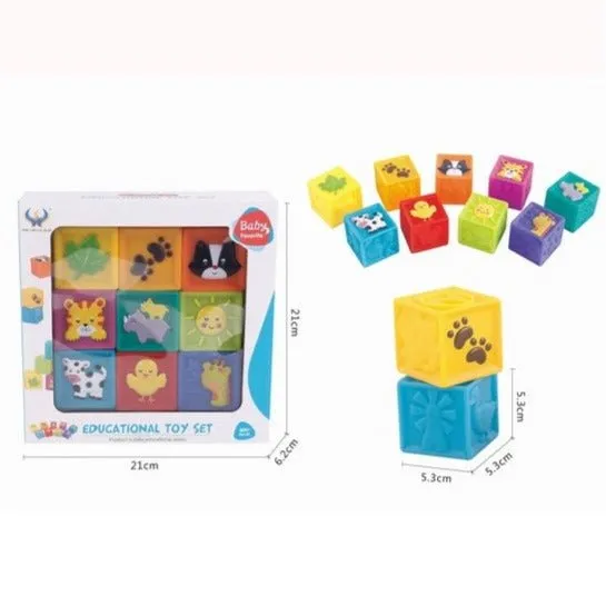 Animal Theme Soft Educational Blocks