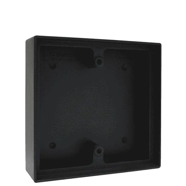 Camden CM-43LP - Surface Box - Shallow Depth - Flame/Impact Resistant Black Polymer ABS