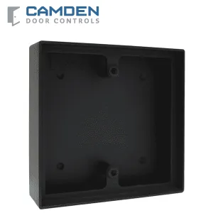 Camden CM-43LP - Surface Box - Shallow Depth - Flame/Impact Resistant Black Polymer ABS