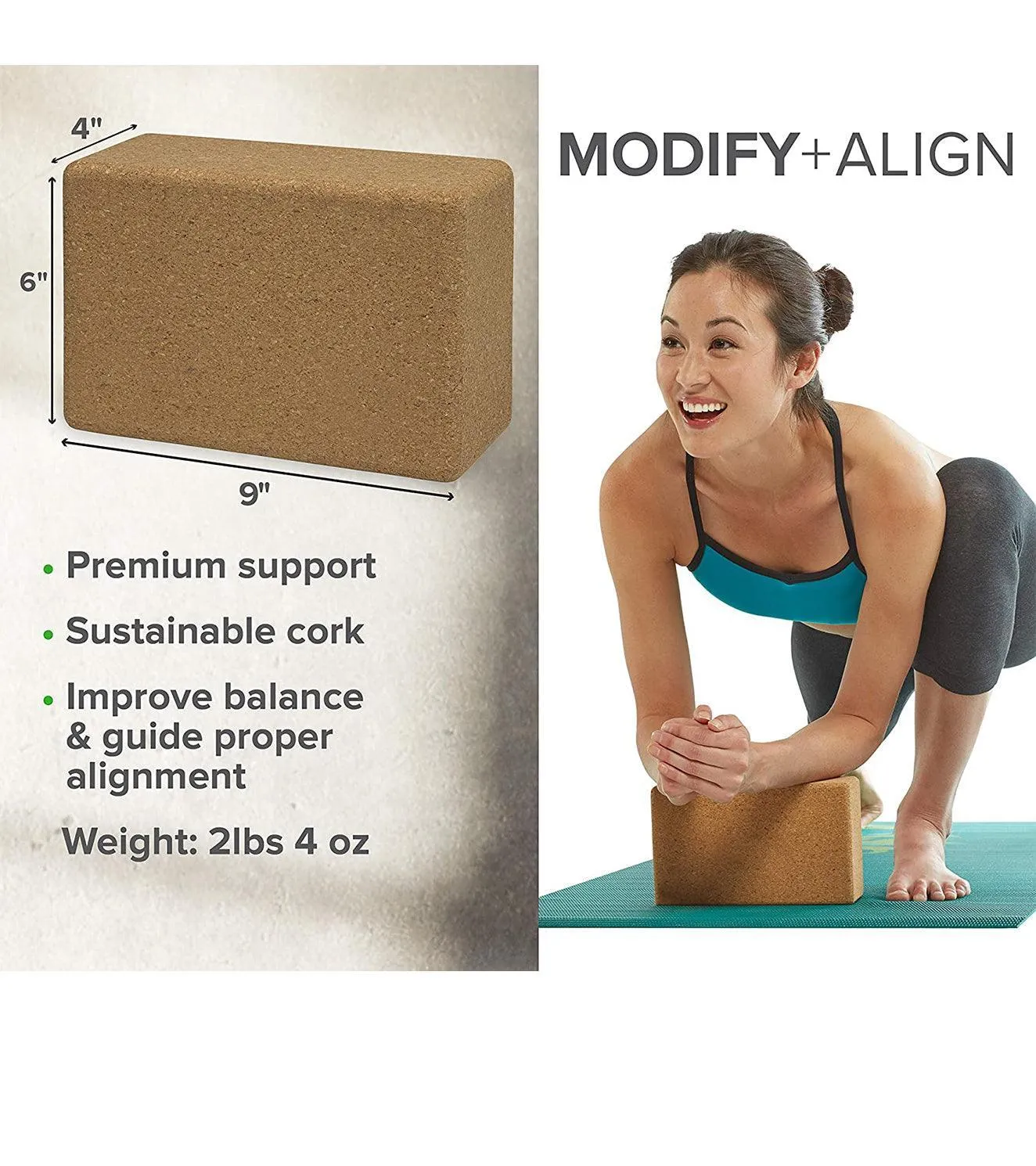 Cork Yoga block