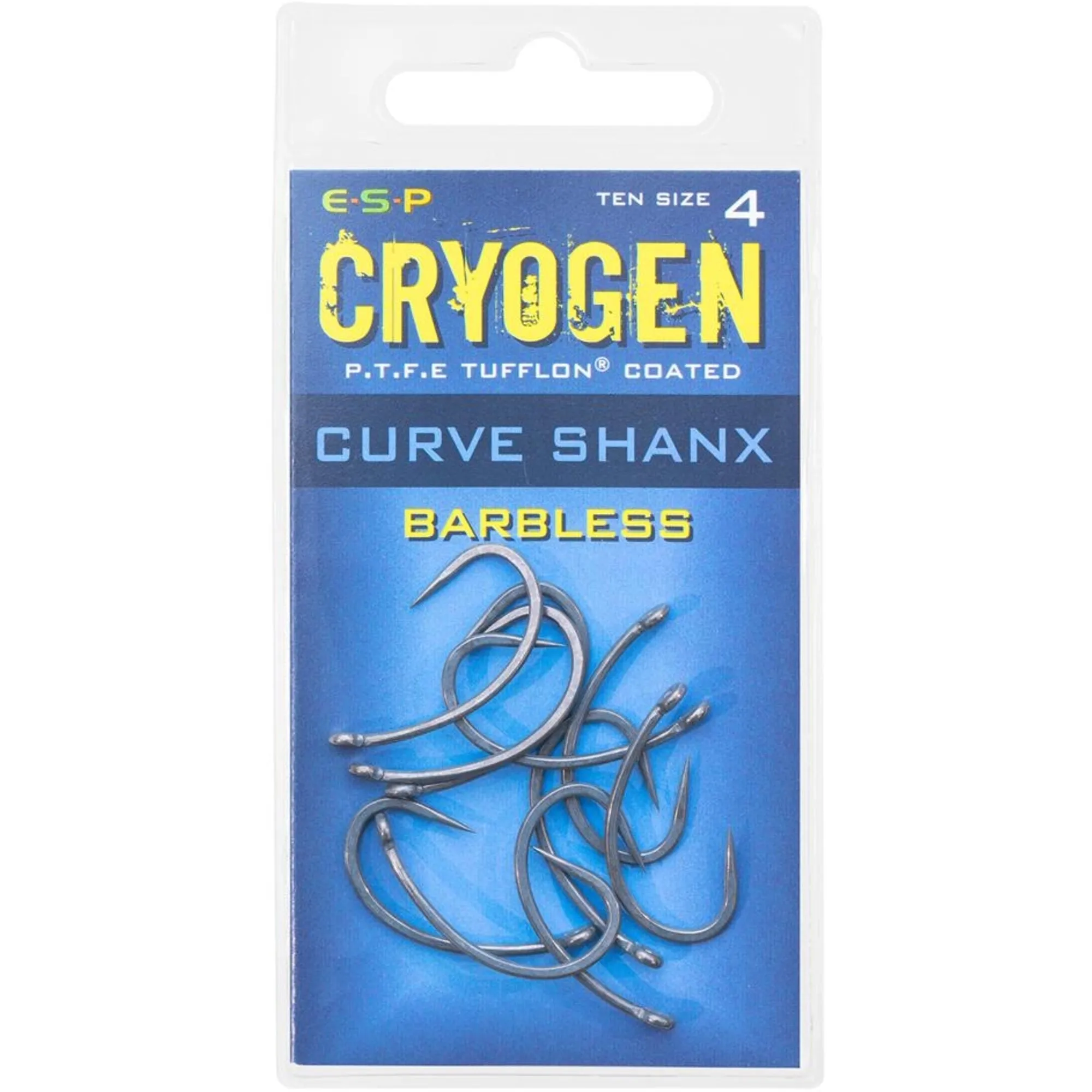 ESP Cryogen Curve Shank Barbless & Barbed Hooks