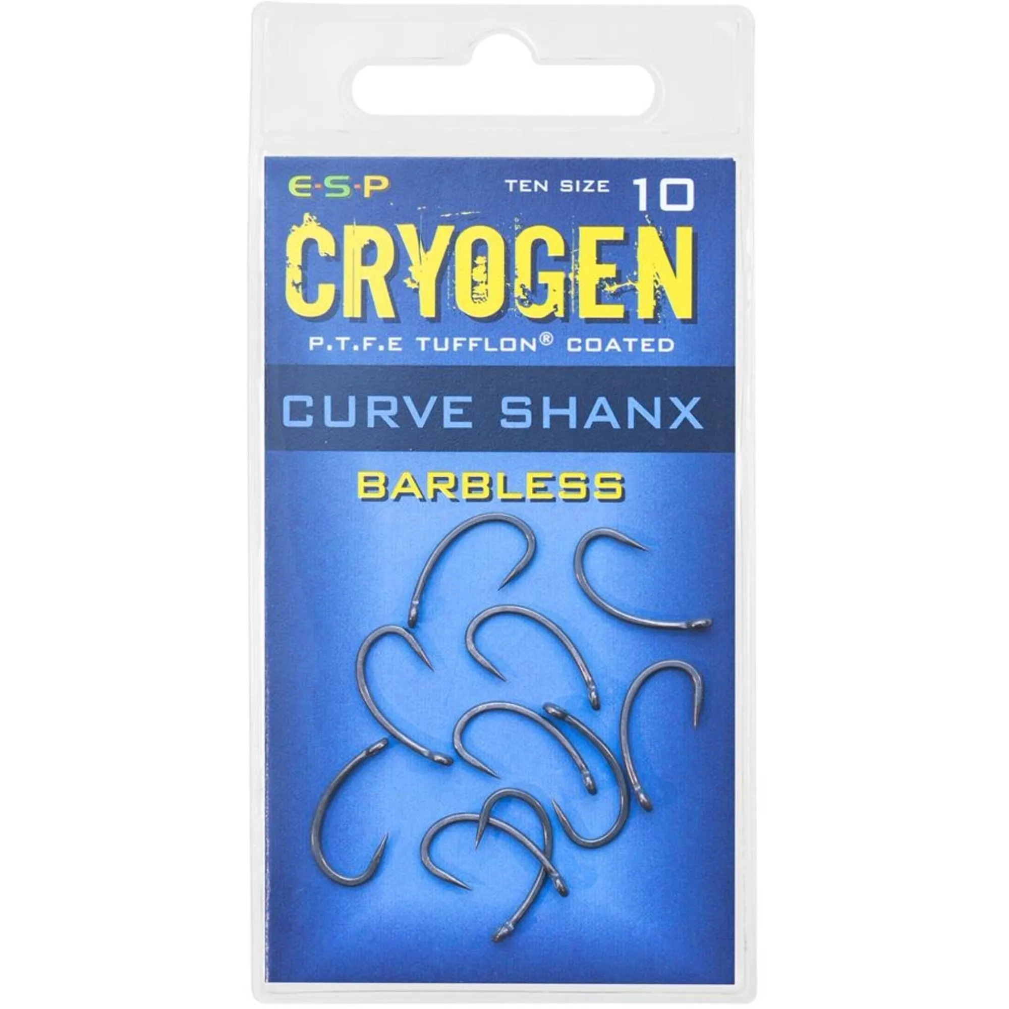 ESP Cryogen Curve Shank Barbless & Barbed Hooks