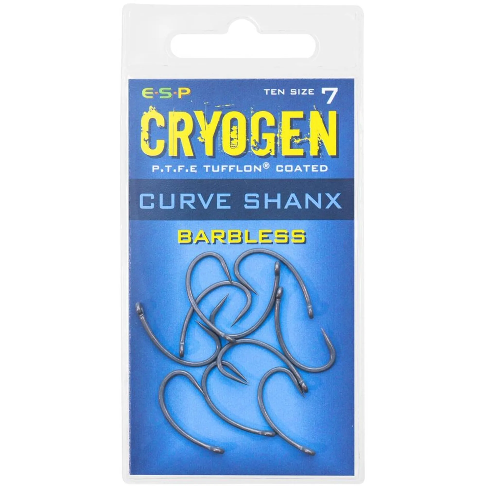 ESP Cryogen Curve Shank Barbless & Barbed Hooks