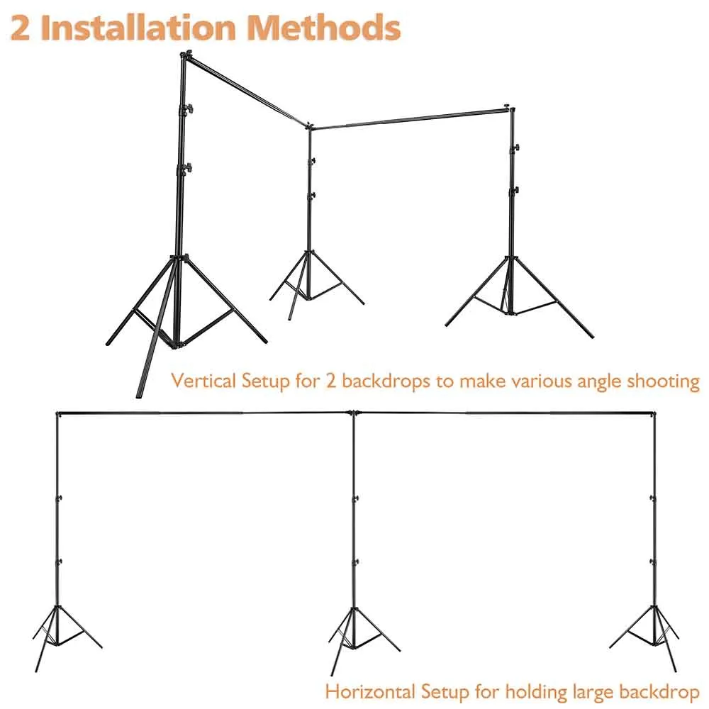 Heavy Duty Backdrop Stand 20'Wx10'H Photo Studio Video