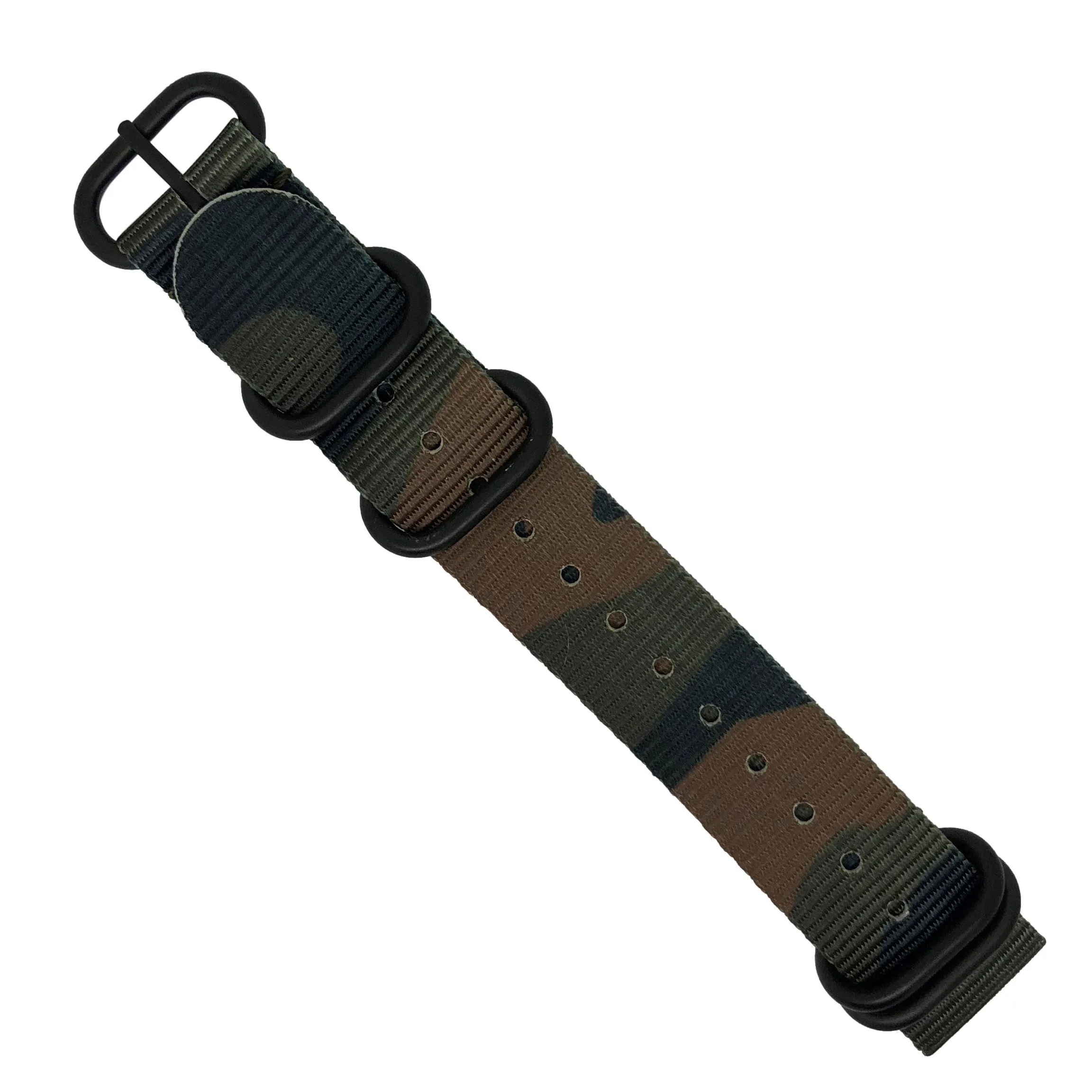 Heavy Duty Zulu Strap in Brown Camo