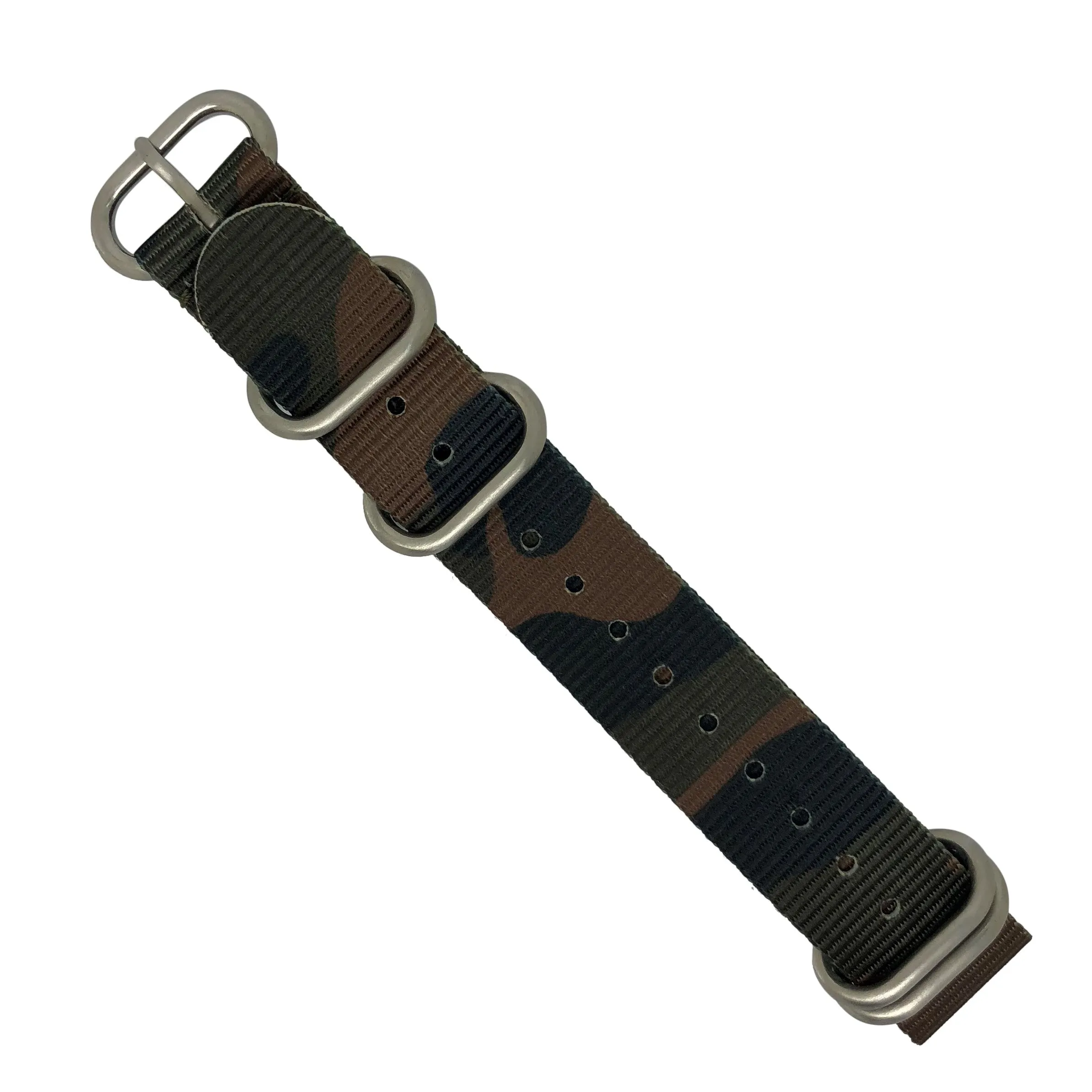 Heavy Duty Zulu Strap in Brown Camo