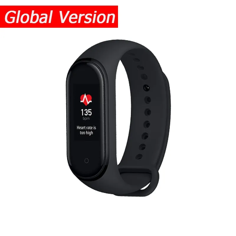 In Stock New Xiaomi Mi Band 4 Smart Miband 4 0.95" AMOLED Screen Waterproof Heart Rate Fitness 135mAh 20 Bluetooth 5.0 50ATM