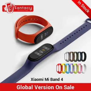 In Stock New Xiaomi Mi Band 4 Smart Miband 4 0.95" AMOLED Screen Waterproof Heart Rate Fitness 135mAh 20 Bluetooth 5.0 50ATM