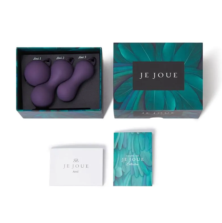 Je Joue Ami Kegel Balls 3 Step Training Set Purple