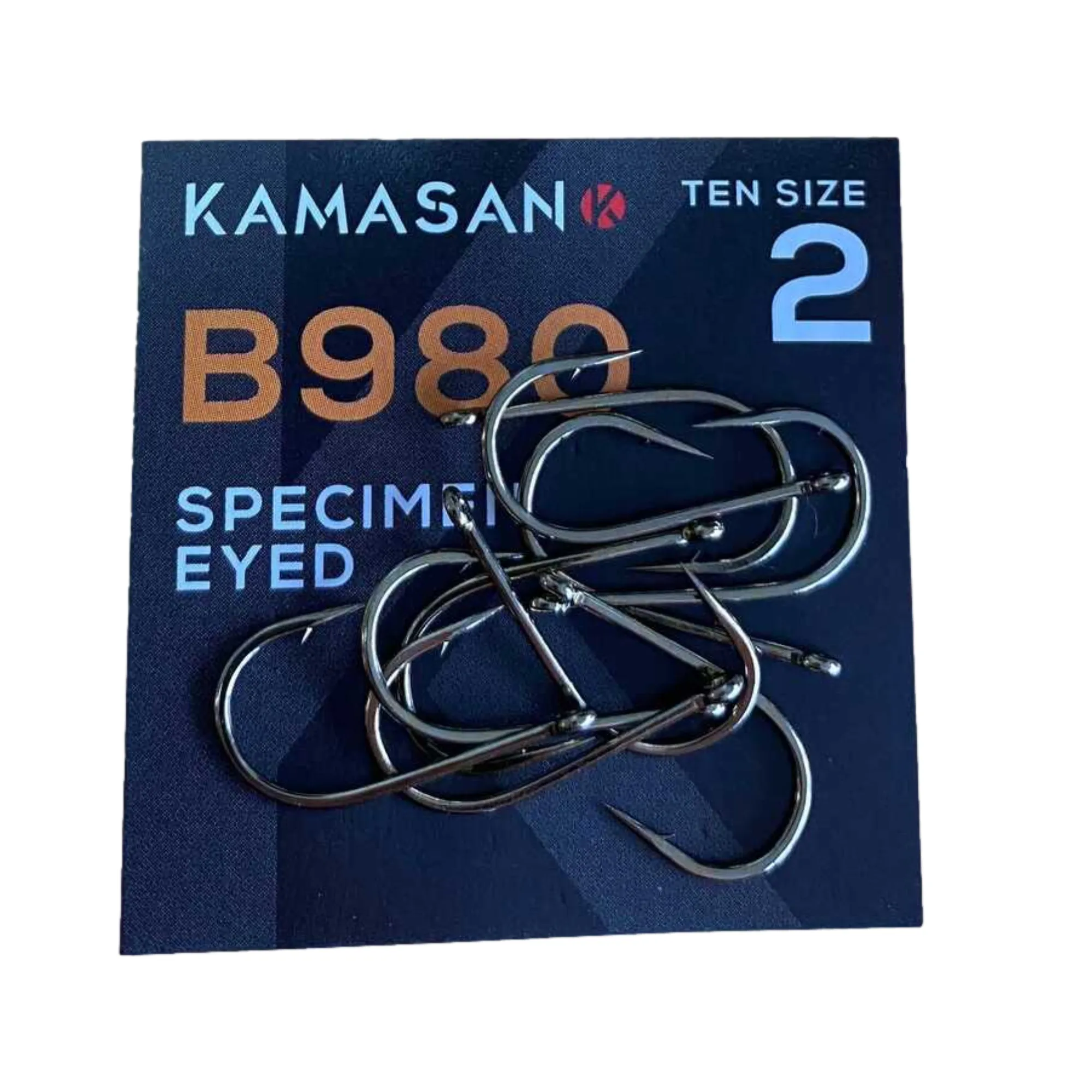 Kamasan Specimen Eyed B980 Barbed Hooks - Precision and Strength for Serious Anglers