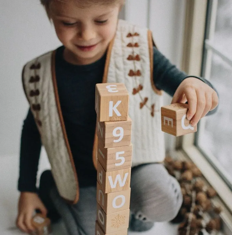 Kinderfeets Bamboo Abc Blocks