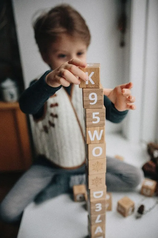 Kinderfeets Bamboo ABC Blocks