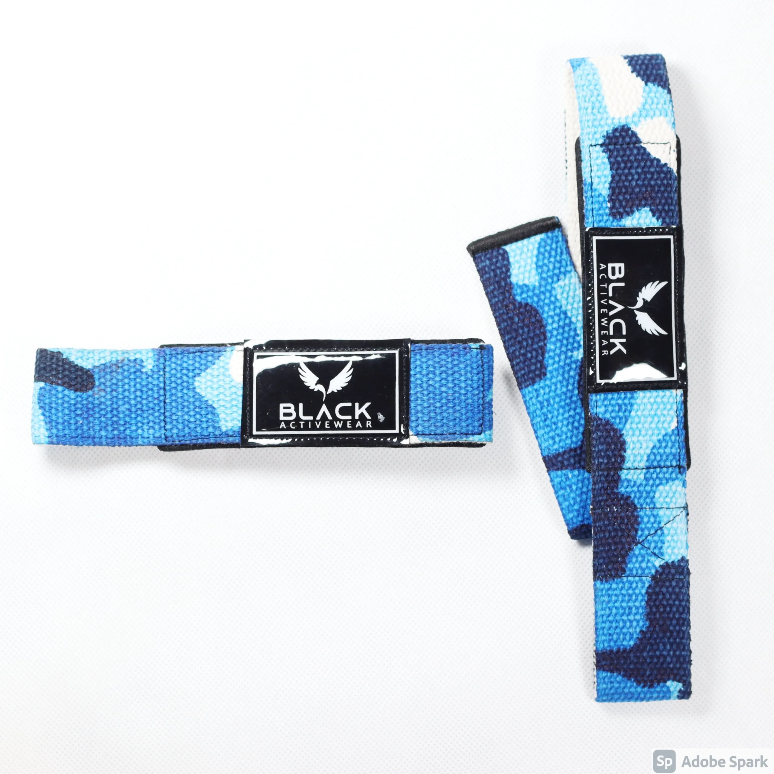 LIFTING STRAPS BLUE CAMOUFLAGE