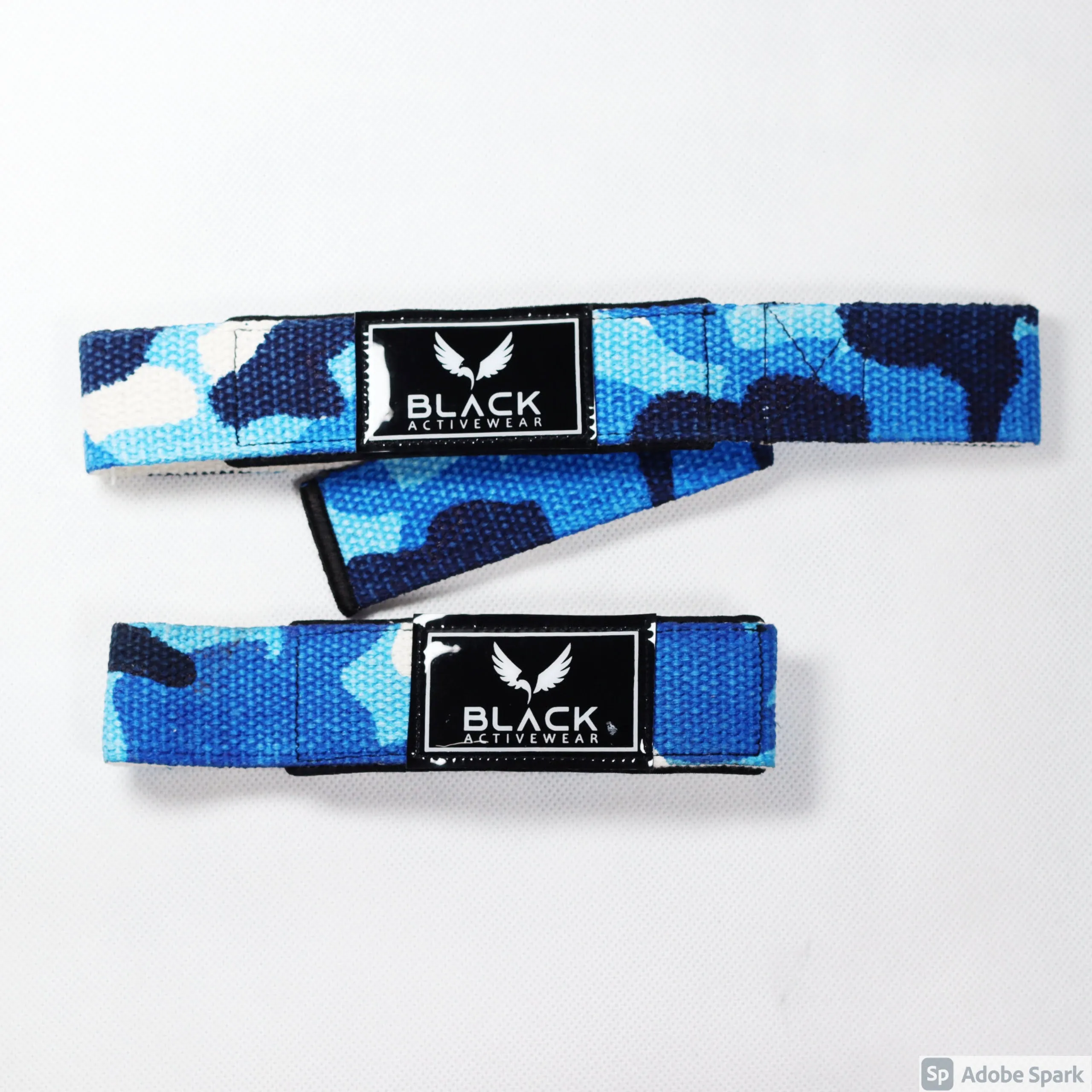 LIFTING STRAPS BLUE CAMOUFLAGE