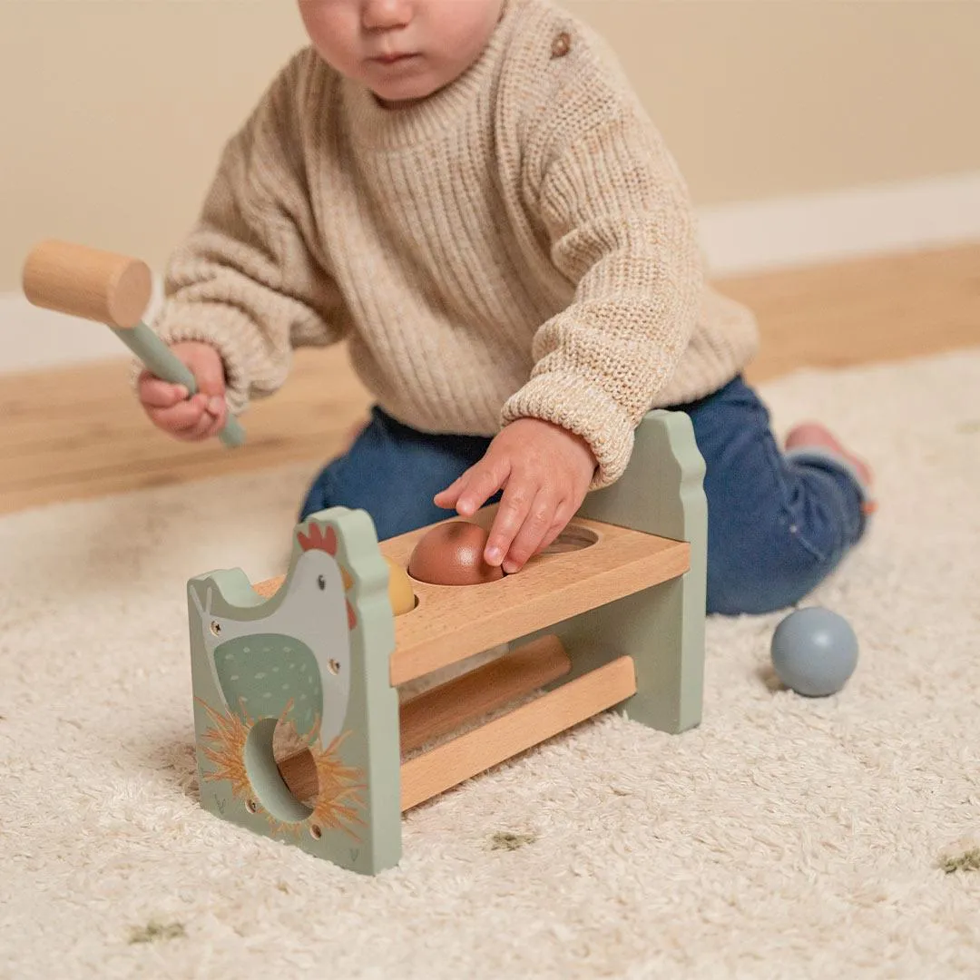 Little Dutch Pounding Bench With Rolling Balls - Little Farm