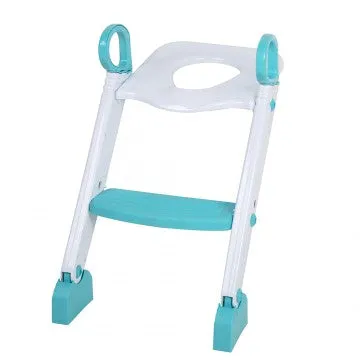 Lucky Baby Step Up Potty Training Seat W/Ladder - Blue