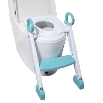 Lucky Baby Step Up Potty Training Seat W/Ladder - Blue