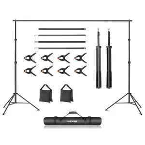 NEEWER 3x2.1m / 10x7ft Adjustable Photo Studio Backdrop Support System