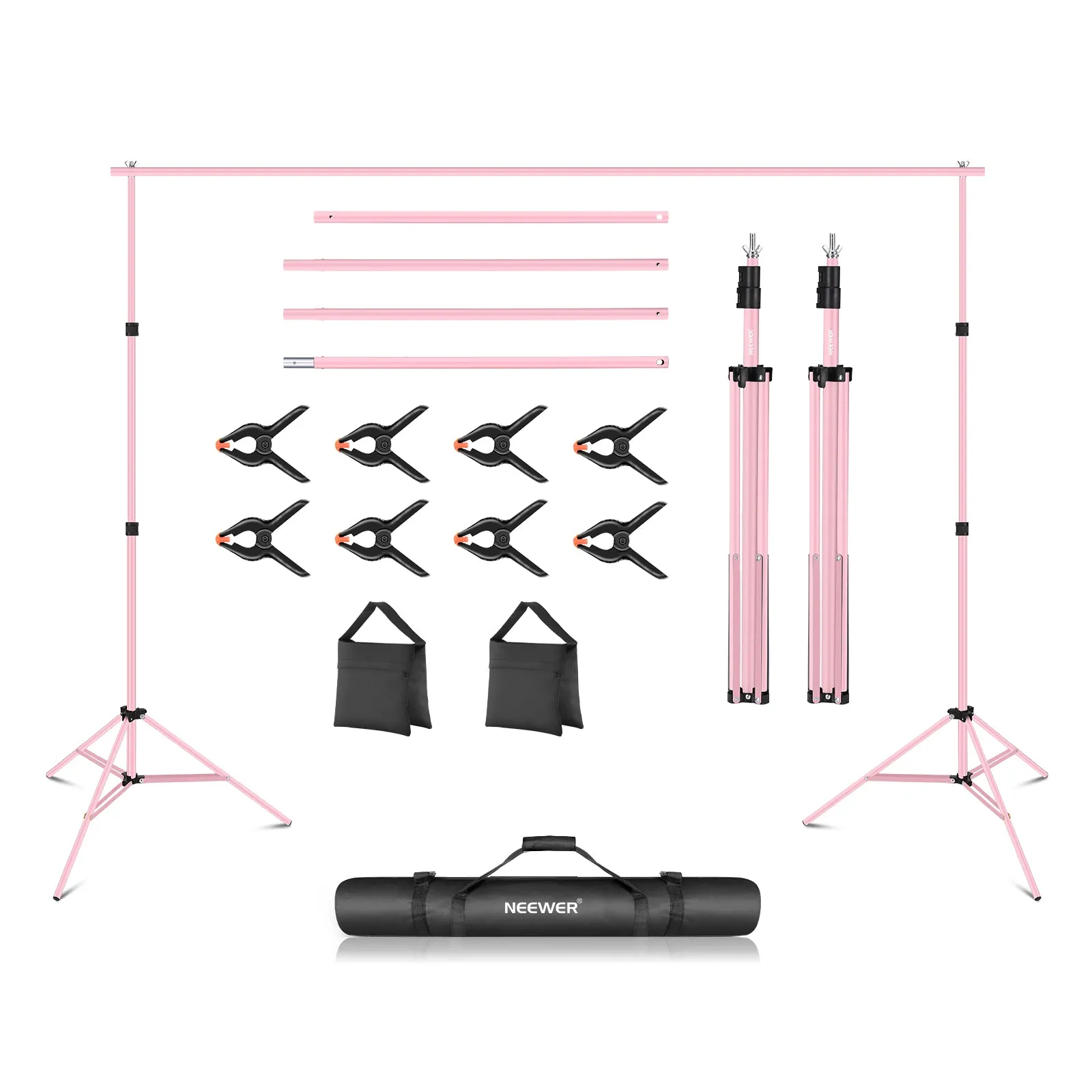 NEEWER 3x2.1m / 10x7ft Adjustable Photo Studio Backdrop Support System