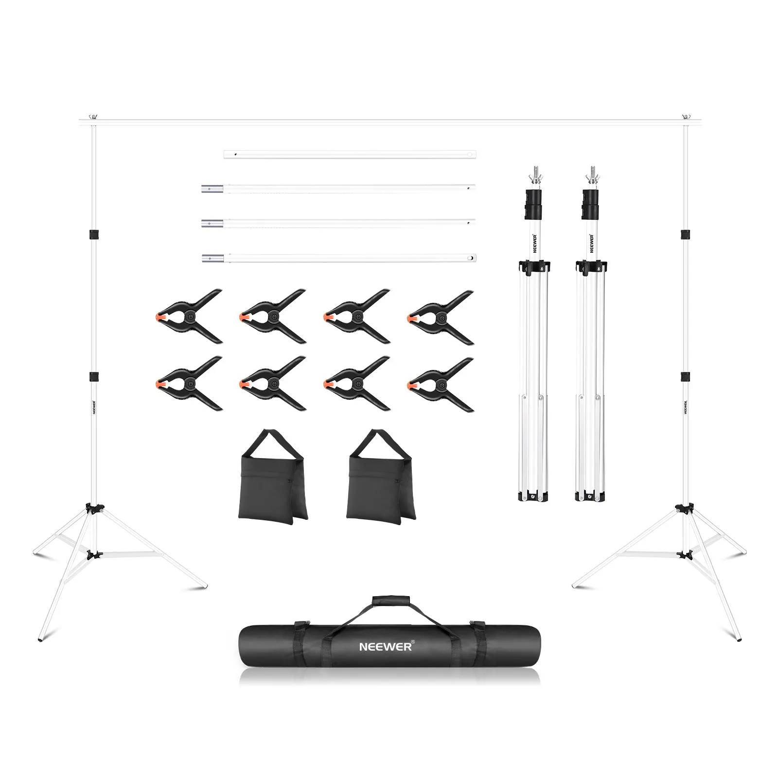 NEEWER 3x2.1m / 10x7ft Adjustable Photo Studio Backdrop Support System