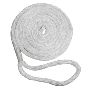 New England Ropes 3/4" Double Braid Dock Line - White - 50