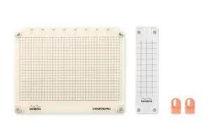 NEW VERSION Easy Stamp Platform Tool, Stamping Platform   Alignment Stamp  Two Magnets, 4 pc for Accurate Craft Stamping