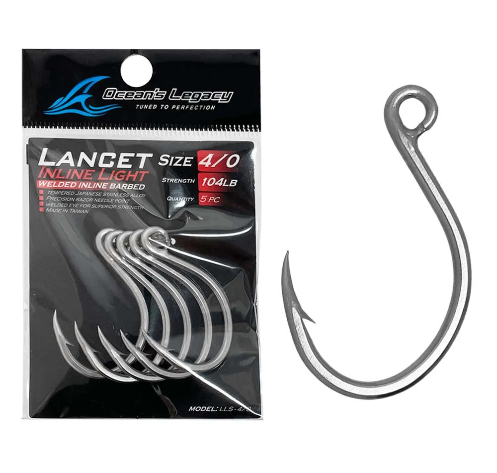 Ocean's Legacy Lancet Inline Light Hooks