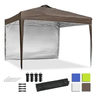 Pop Up Canopy with Vent & Sidewall 10'x10' (9'7"x9'7")