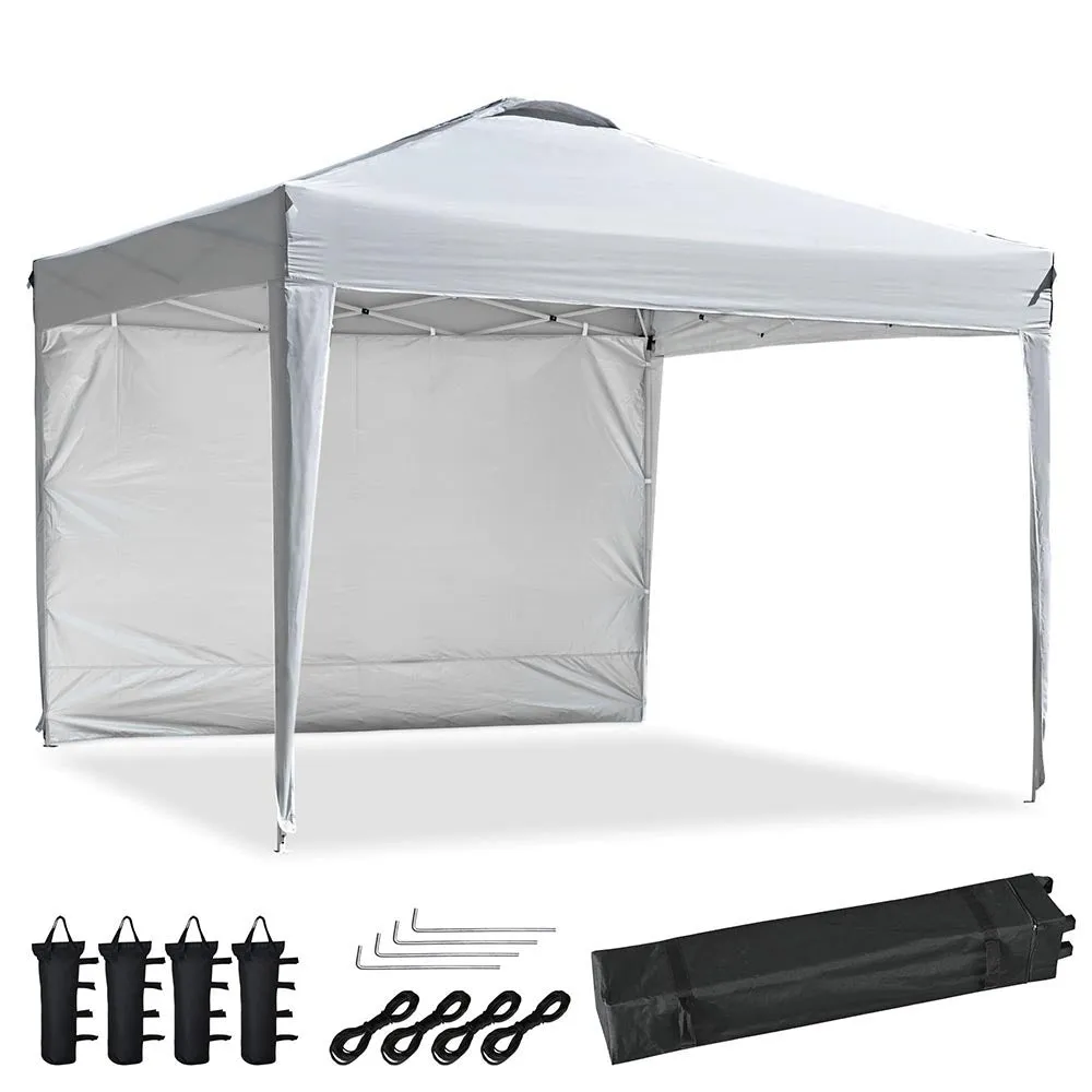 Pop Up Canopy with Vent & Sidewall 10'x10' (9'7"x9'7")