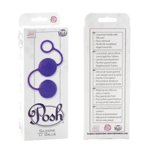 Posh Silicone "O" Balls - Purple