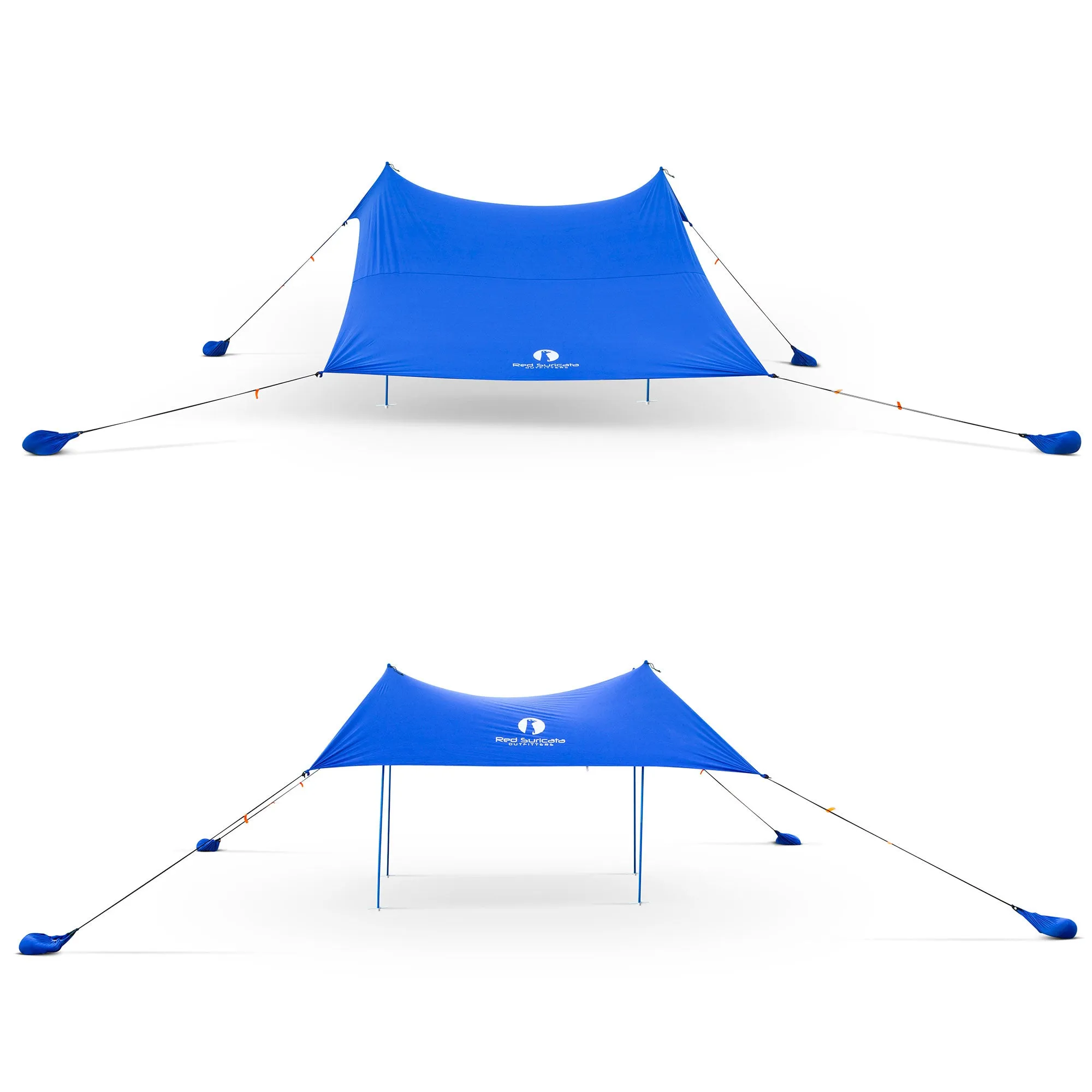 Red Suricata Blue Family Beach Sun Shade Canopy Tent Sunshade with sand anchors