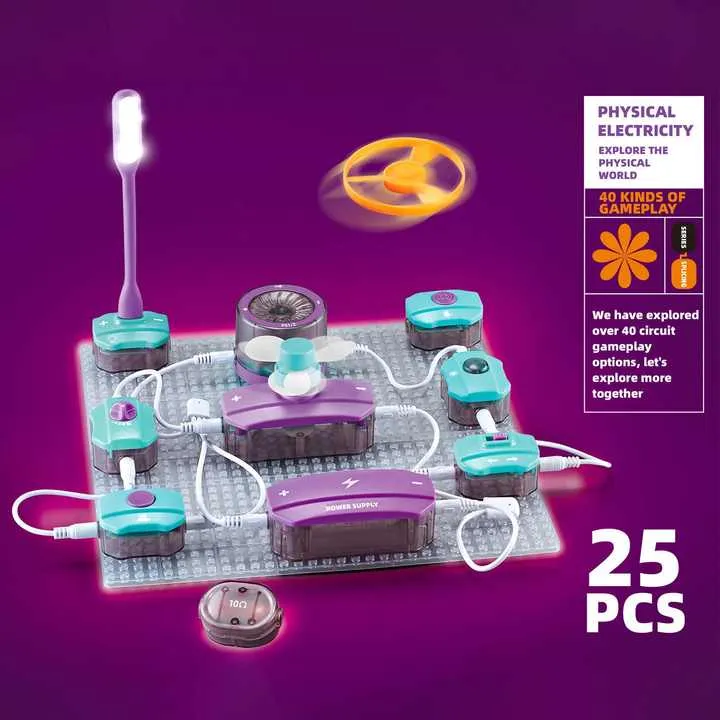 Science Education Electronic Circuit Blocks - 25 pieces