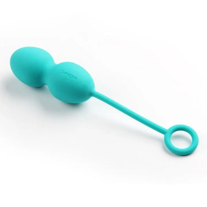 SVAKOM Nova Weighted Kegel Exercise Ball Set - Turquoise (3 Pack)