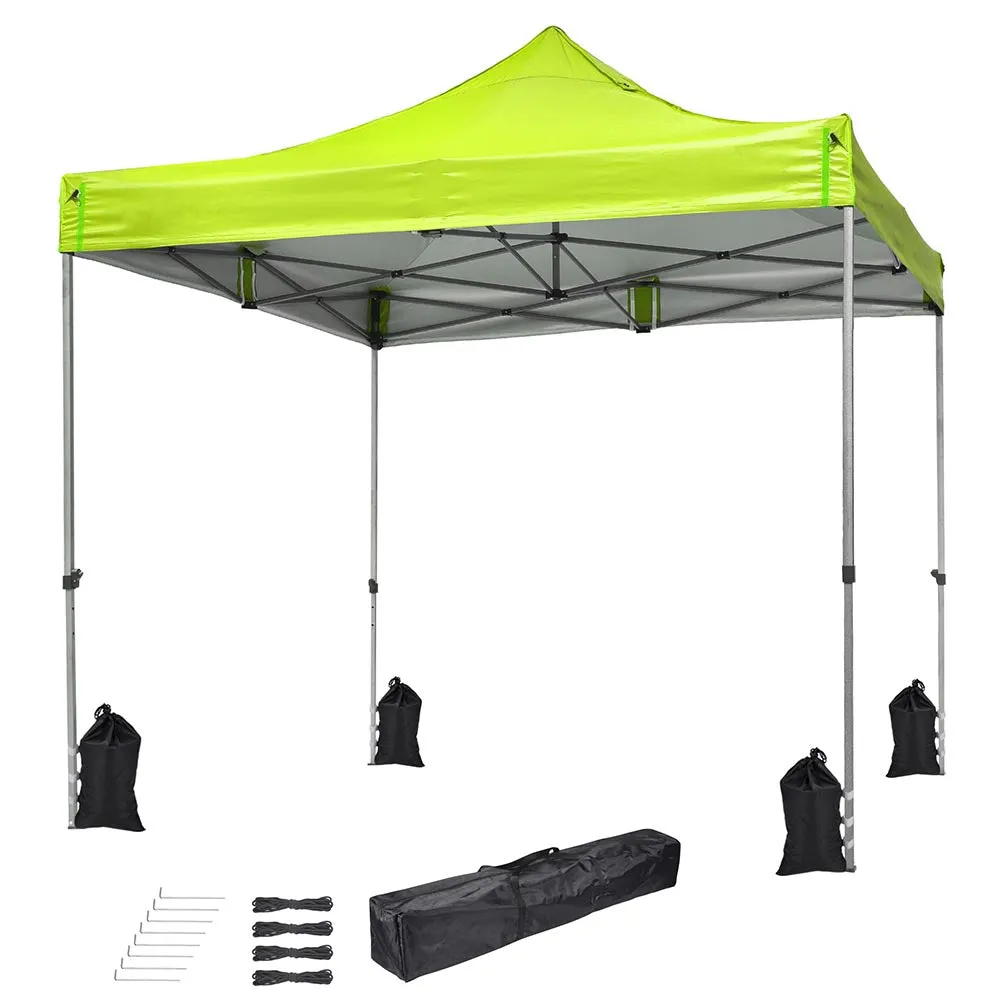 TheLAShop 10'x10' Ez Pop Up Canopy with Side Top Vent (9'7"x9'7")