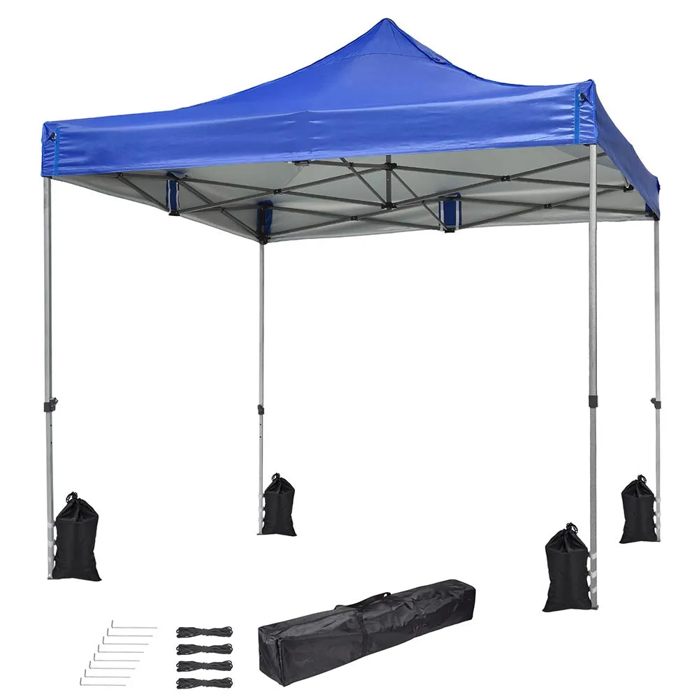 TheLAShop 10'x10' Ez Pop Up Canopy with Side Top Vent (9'7"x9'7")