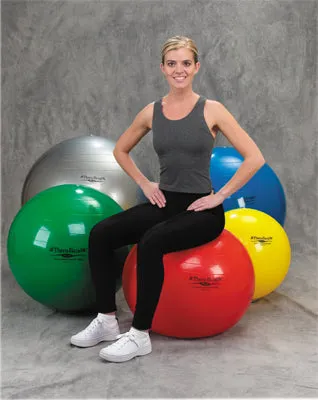 TheraBand Inflatable Exercise Ball - Pro Series SCP - Green - 26" (65 cm), Retail Box