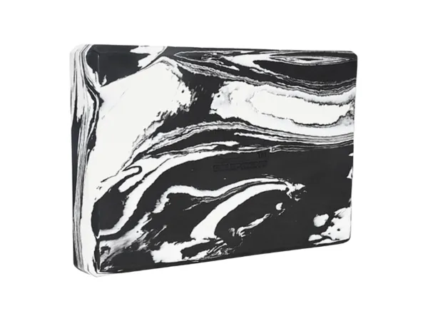 Urban Fitness Marbled Yoga Block (Black/White)