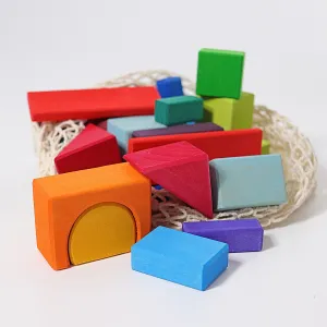 Wooden Geo Blocks (30 Pieces) Grimms