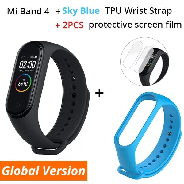 Xiaomi Mi Band 4 Smart Bracelet 3 Color AMOLED Screen Miband 4 Smartband Fitness Traker Bluetooth Sport Waterproof Smart Band